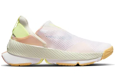 Pre-owned Nike Go Flyease (women's) Sneakers In Sea Glass/guava Ice/luminous Green