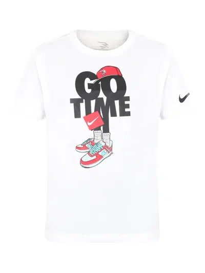 Nike Kids' Go Time T-shirt In White