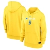 Nike Gold Boston Red Sox City Connect Authentic Collection Performance Pullover Hoodie In Yellow