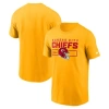 Nike Gold Kansas City Chiefs Primetime Helmet Essential T-shirt In Orange