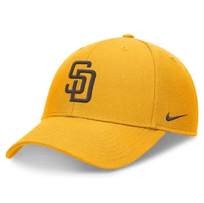 Nike Gold San Diego Padres Evergreen Club Performance Adjustable Hat In Yellow