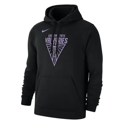 Nike Golden State Valkyries Club  Men's Wnba Fleece Pullover Hoodie In Black