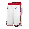 Nike Golden State Warriors 2024/25 Hardwood Classics  Men's Dri-fit Nba Swingman Shorts In White