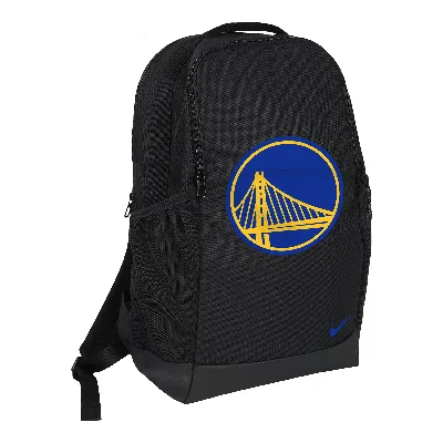 Nike Golden State Warriors Brasilia  Unisex Nba Backpack (24l) In Black