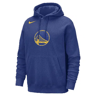 Nike Golden State Warriors Club  Men's Nba Pullover Hoodie In Blue
