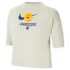 Nike Golden State Warriors Courtside  Women's Nba Boxy T-shirt In White