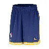 Nike Royal Golden State Warriors Authentic Pre-game Woven Performance Shorts In Blue