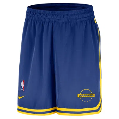 Nike Golden State Warriors Dna  Men's Dri-fit Nba 6" Uv Woven Shorts In Blue