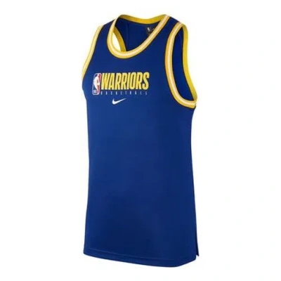 Nike Golden State Warriors Dri-fit Nba Jersey Vest Blue