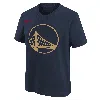Nike Golden State Warriors Essential City Edition Big Kids'  Nba T-shirt In Blue