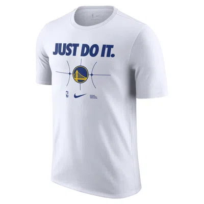 Nike Golden State Warriors Essential  Men's Nba T-shirt In White
