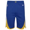 Nike Golden State Warriors Icon Edition Big Kids'  Dri-fit Nba Swingman Shorts In Blue