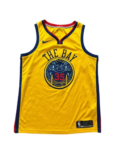 Nike Kids' Golden State Warriors Kevin Durant Vest In Yellow