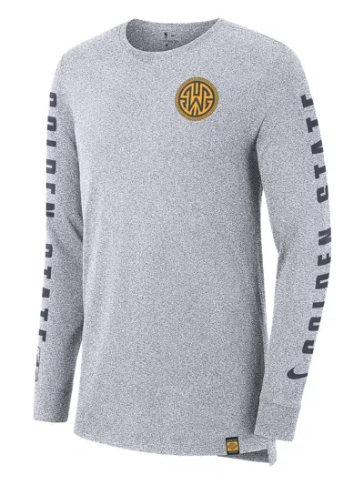Nike Golden State Warriors Long-sleeve T-shirt In Gray