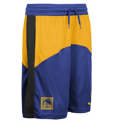 Nike Golden State Warriors Starting 5 Big Kids'  Dri-fit Nba Shorts In Blue