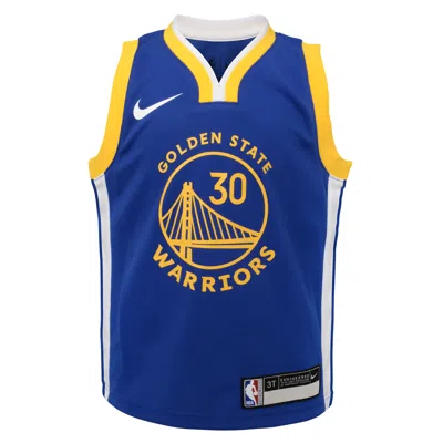 Nike Golden State Warriors Stephen Curry Icon Edition Baby  Nba Bodysuit In Blue
