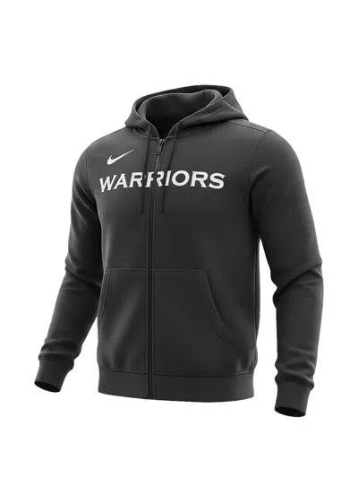 Nike Golden State Warriors Zip-up Hoodie In Gray
