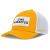 Nike Men's Gold/white Iowa Hawkeyes 2025 On-field Rise Patch Trucker Adjustable Hat In Gold