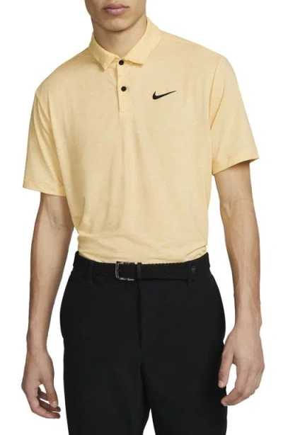 Nike Golf Dri-fit Heathered Golf Polo In Brown