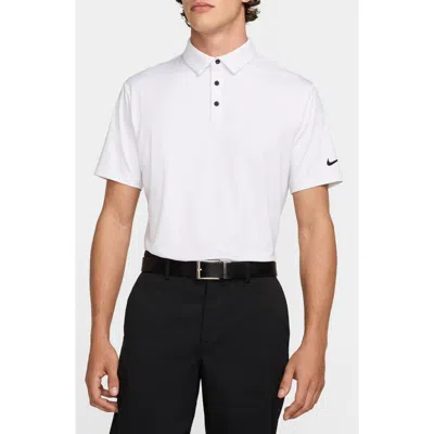Nike Golf Dri-fit Solid Golf Polo In White