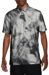 Nike Golf Dri-fit Stretch Golf Polo In Black/turf Orange