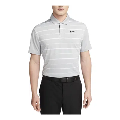 Nike Golf Dri-fit Stripe Polo Shirts 'grey' In Gray