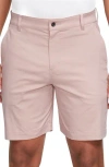 Nike Dri-fit Uv Flat Front Chino Golf Shorts In Pink Oxford