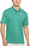Nike Golf Dri-fit Vapor Tipped Golf Polo In Neptune Green/white