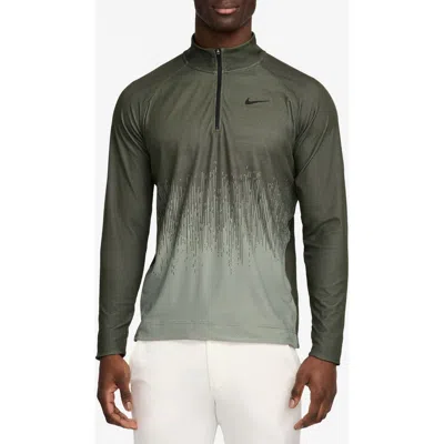 Nike Golf Tour Dri-fit Adv Half Zip Golf Top In Gray