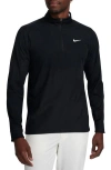 Nike Tour Dri-fit Adv Half-zip Golf Top In Black