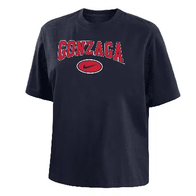 Nike Gonzaga  Women's College Boxy T-shirt In Blue