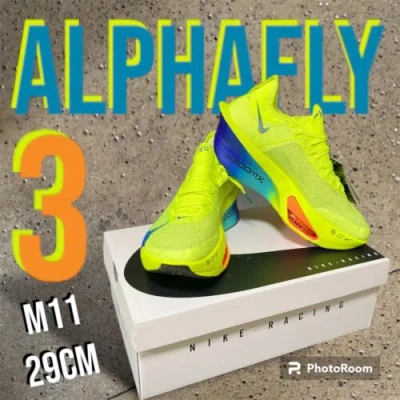 Pre-owned Nike Gotcha-  Air Zoom Alphafly Next% 3 Fast Pack Size M11 In Green