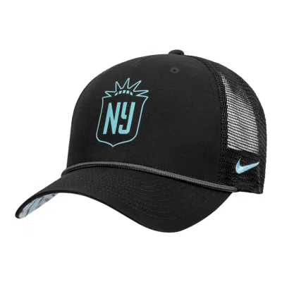 Nike Gotham Fc Rise  Unisex Rope Trucker Cap In Black