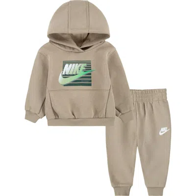 Nike Gradient Futura Hoodie & Joggers In Khaki