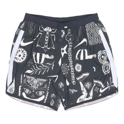 Nike Graffiti Printing Running Shorts Black