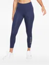 Nike Graphic-print 7/8 Leggings In Blue