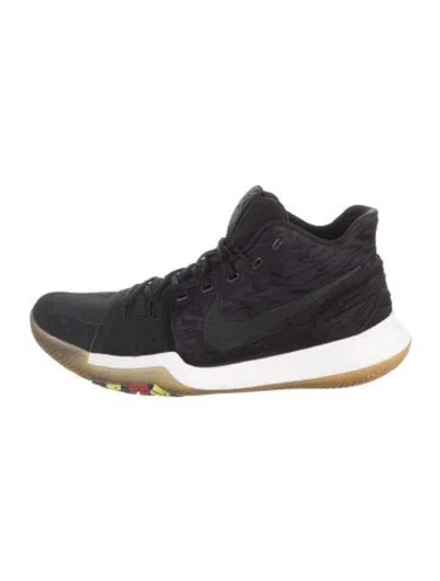 Pre-owned Nike Graphic Print Athletic Sneakers In Black/white