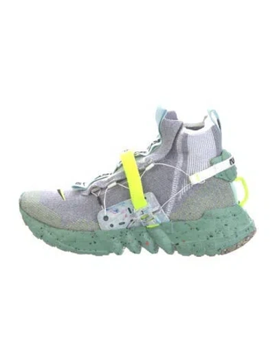 Pre-owned Nike Graphic Print Athletic Sneakers In Green