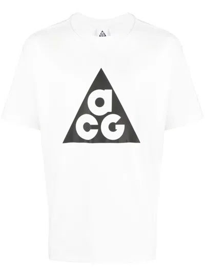 Nike Graphic-print Crew-neck T-shirt In White