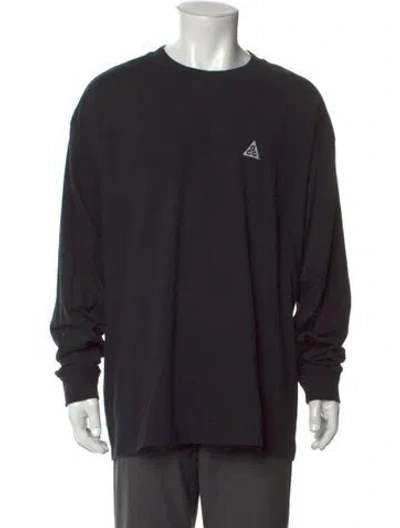 Pre-owned Nike Graphic Print Crew Neck T-shirt In Black