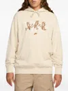 Nike Graphic-print Hoodie In Neutral