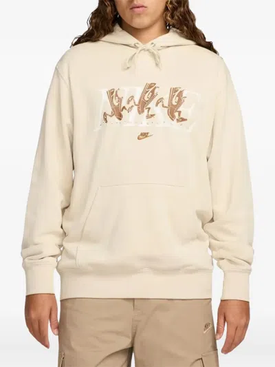 Nike Graphic-print Hoodie In Neutral