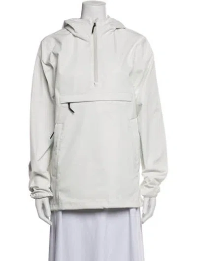 Pre-owned Nike Graphic Print Jacket In White
