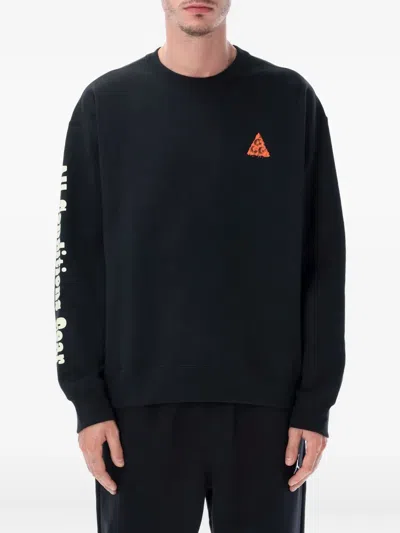 Nike Graphic-print Sweatshirt In Black