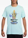 Nike Graphic-print T-shirt In Blue