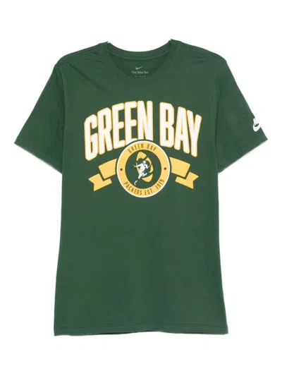 Nike Green Green Bay Packers Rewind Front And Back Hit Essential T-shirt