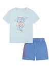 Nike Graphic-print Two-piece Set In Blue