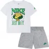 Nike Toddler Boys 2-piece Ace Your Game Jersey And Shorts Set In Light Smoke Grey Heather