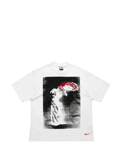 Nike Graphic-print Loose T-shirt In White