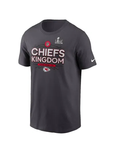 Nike Kids' Graphic-print Short-sleeved T-shirt In Gray